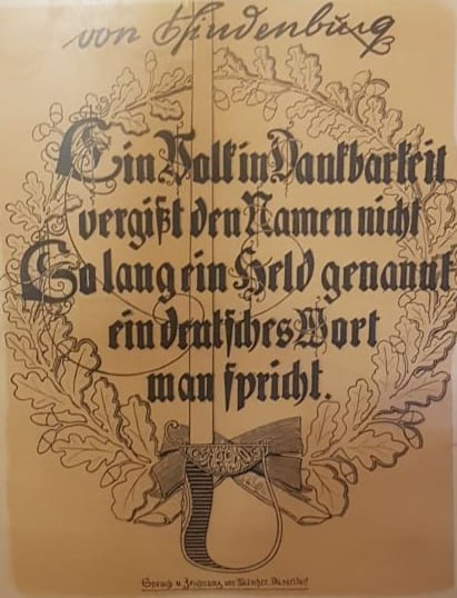 Ein Volk in Dankbarkeit vergißt den Namen nicht