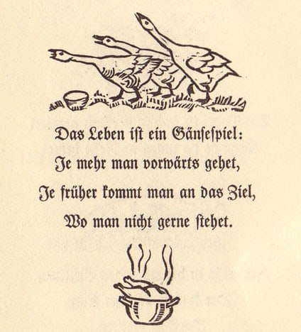 Das Leben ist ein Gänsespiel