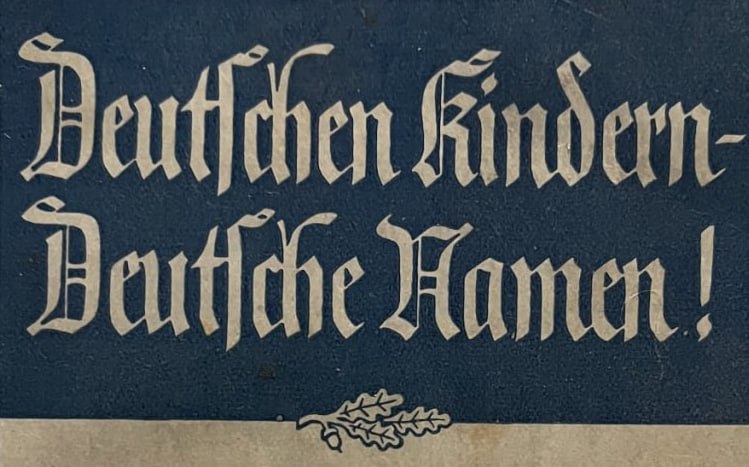 Gebt euren Kindern schöne Namen