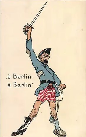 Auf die Nachahmer der Franzosen